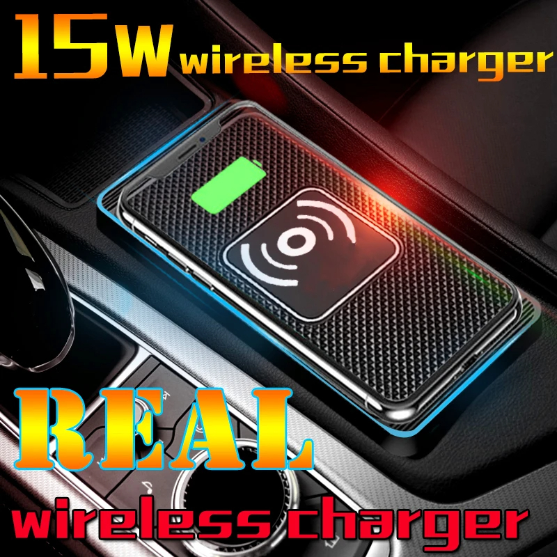 Wireless Phone Charger Pad - 15W Wireless Car Charger Pad Non-Slip