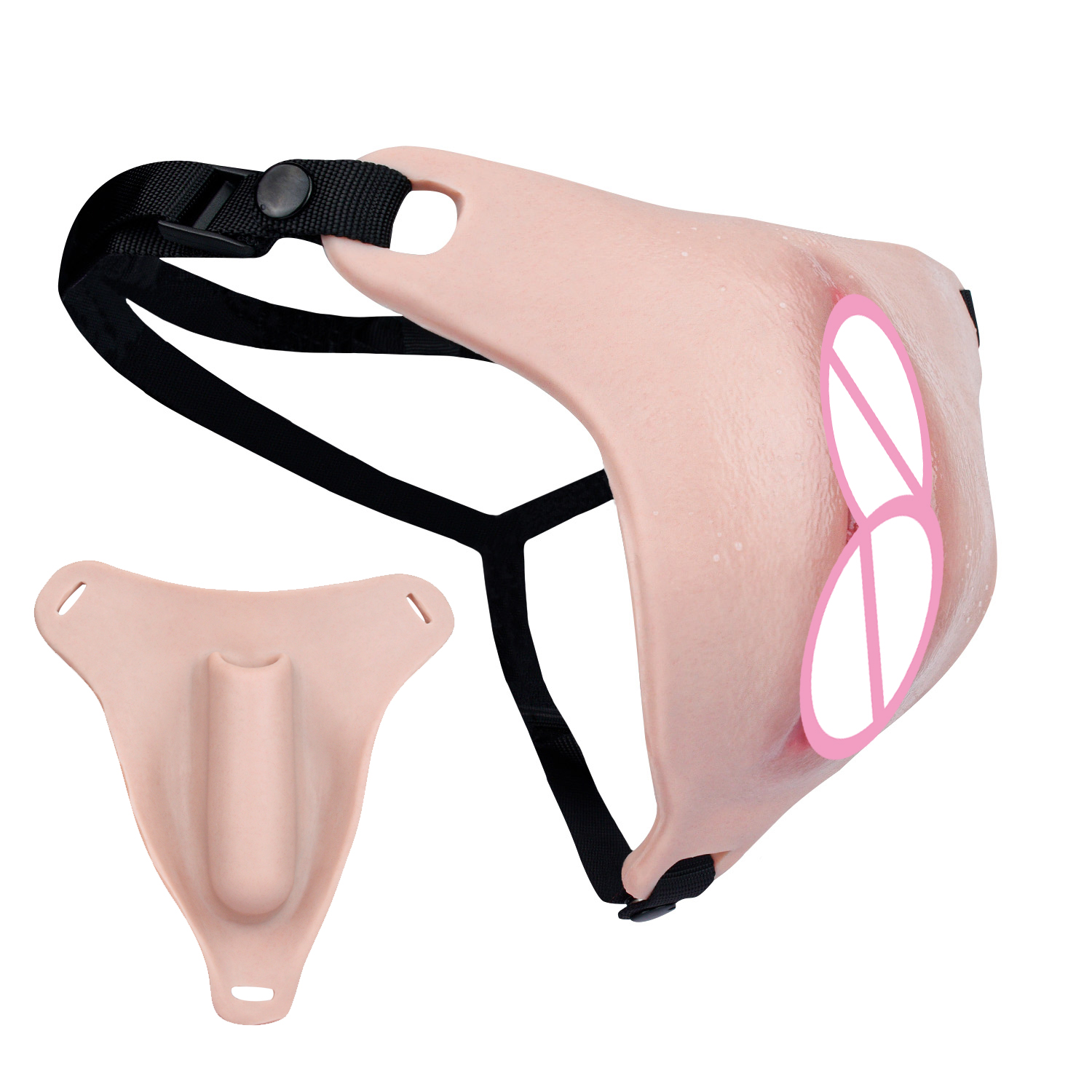 Electronics Gadgets For Women - FAAK Strapon Silicone Vagina Clitoris Pads