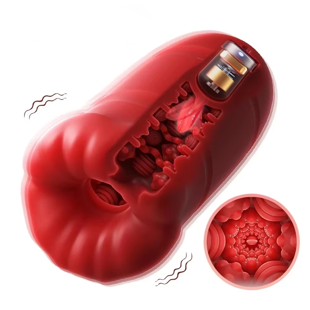 Electronics Gadgets For Women - Automatic Male Masturbator Cup Vibrator Tongue