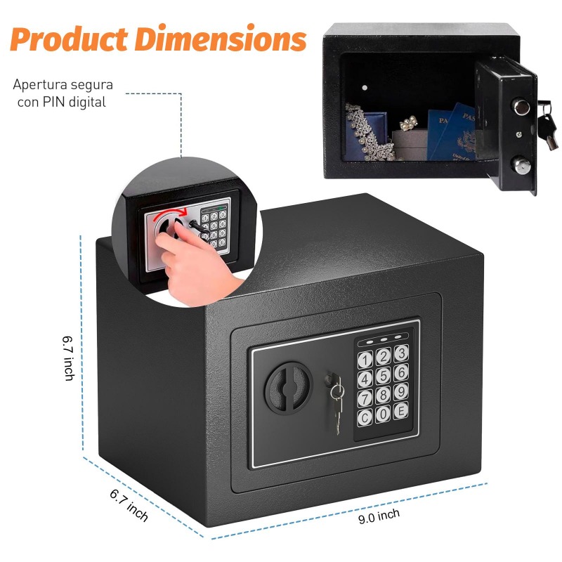 Digital Electronic Safe Box wi – обзор и цена Unique Electronics Gadgets