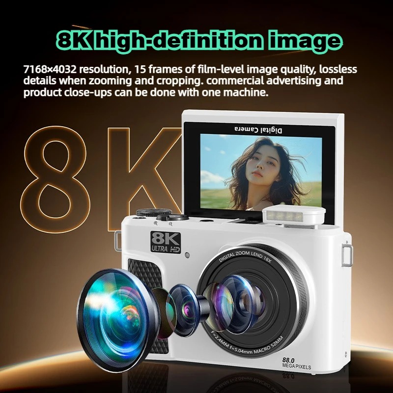 WD300 8K Digital Camera 88MP v – обзор и цена Electronics Home Gadgets