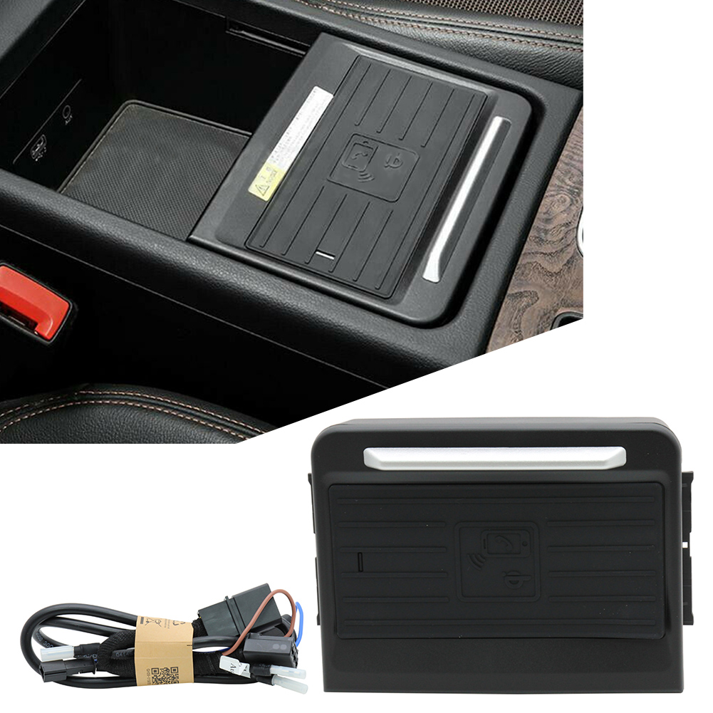 Car Console Storage Box Phone  – обзор и цена Wireless Phone Charger Pad