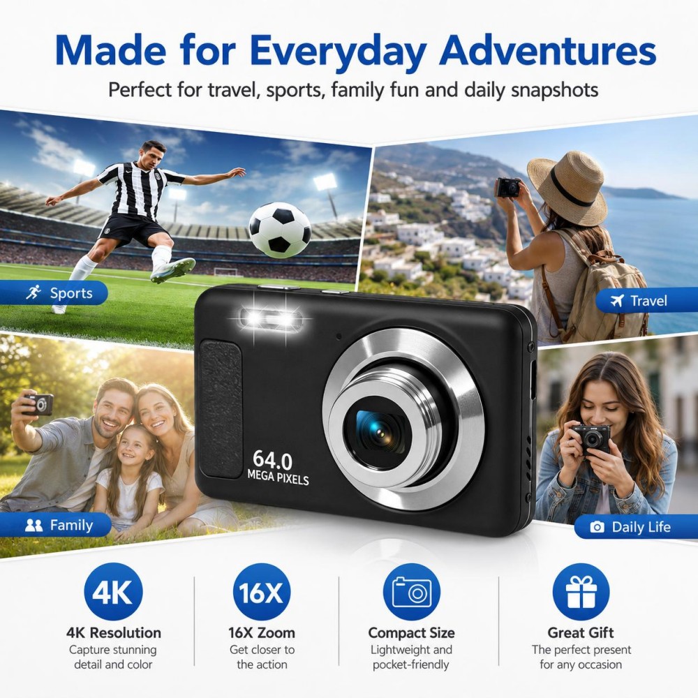 4K Ultra HD Portable Digital C – обзор и цена Electronics Home Gadgets