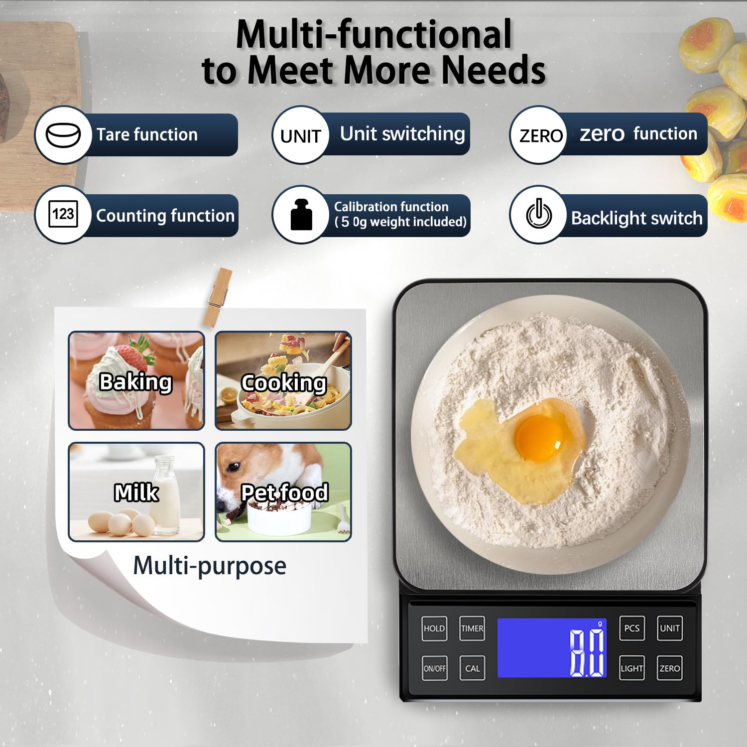 Digital Kitchen Scale 0.1g Hig – обзор и цена Unique Electronics Gadgets