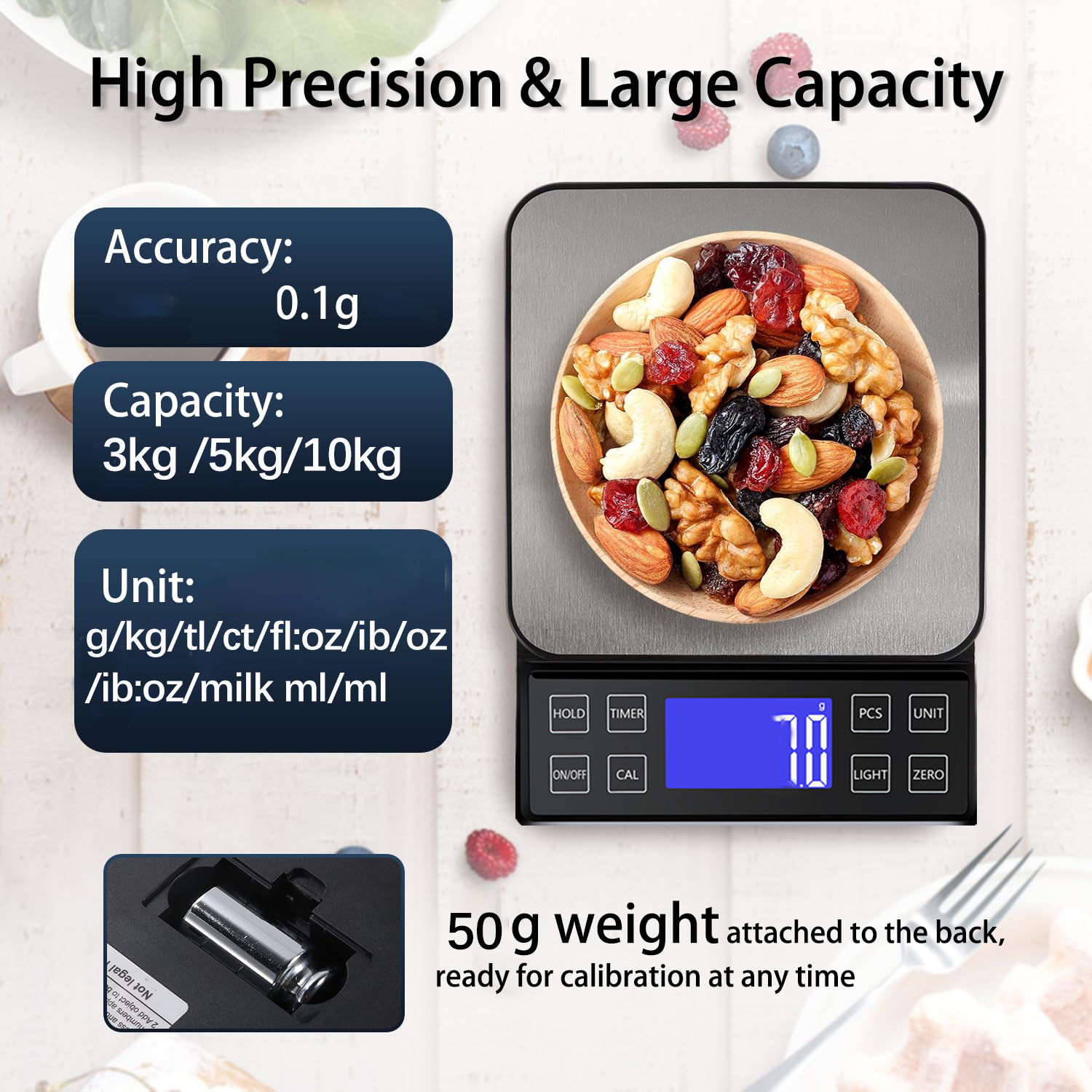 Digital Kitchen Scale 0.1g Hig – обзор и цена Unique Electronics Gadgets