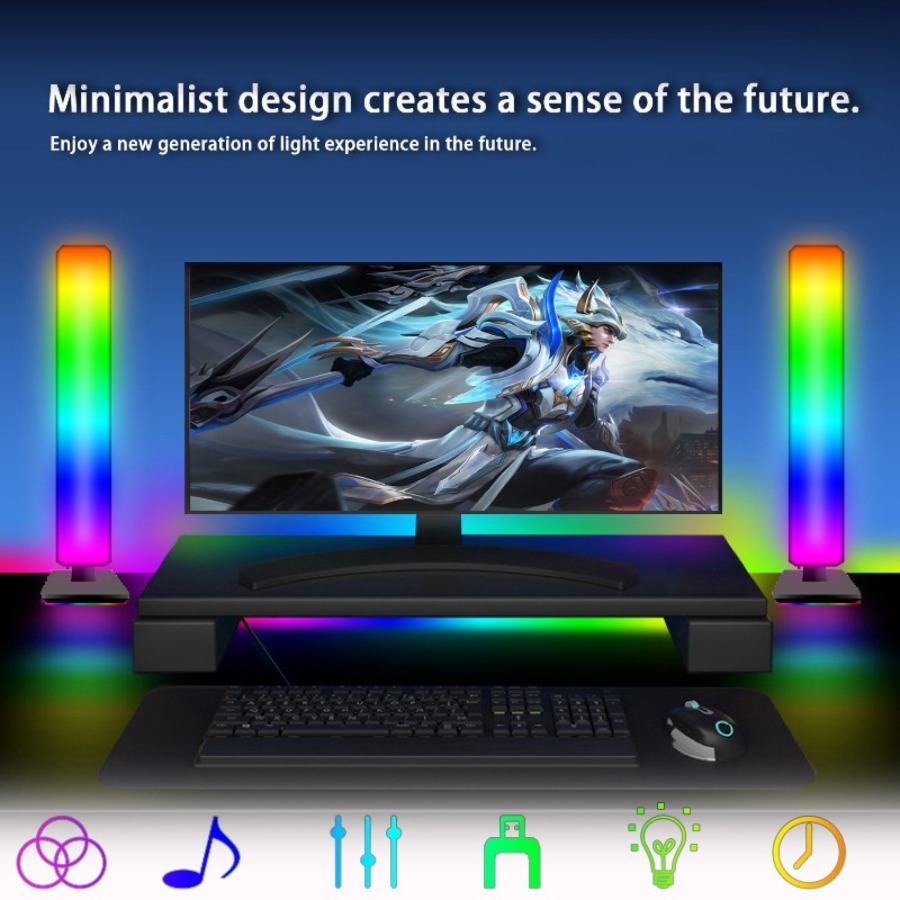 Smart Tuya RGB Gaming Atmosphe – обзор и цена Rgb Desk Lamp Smart
