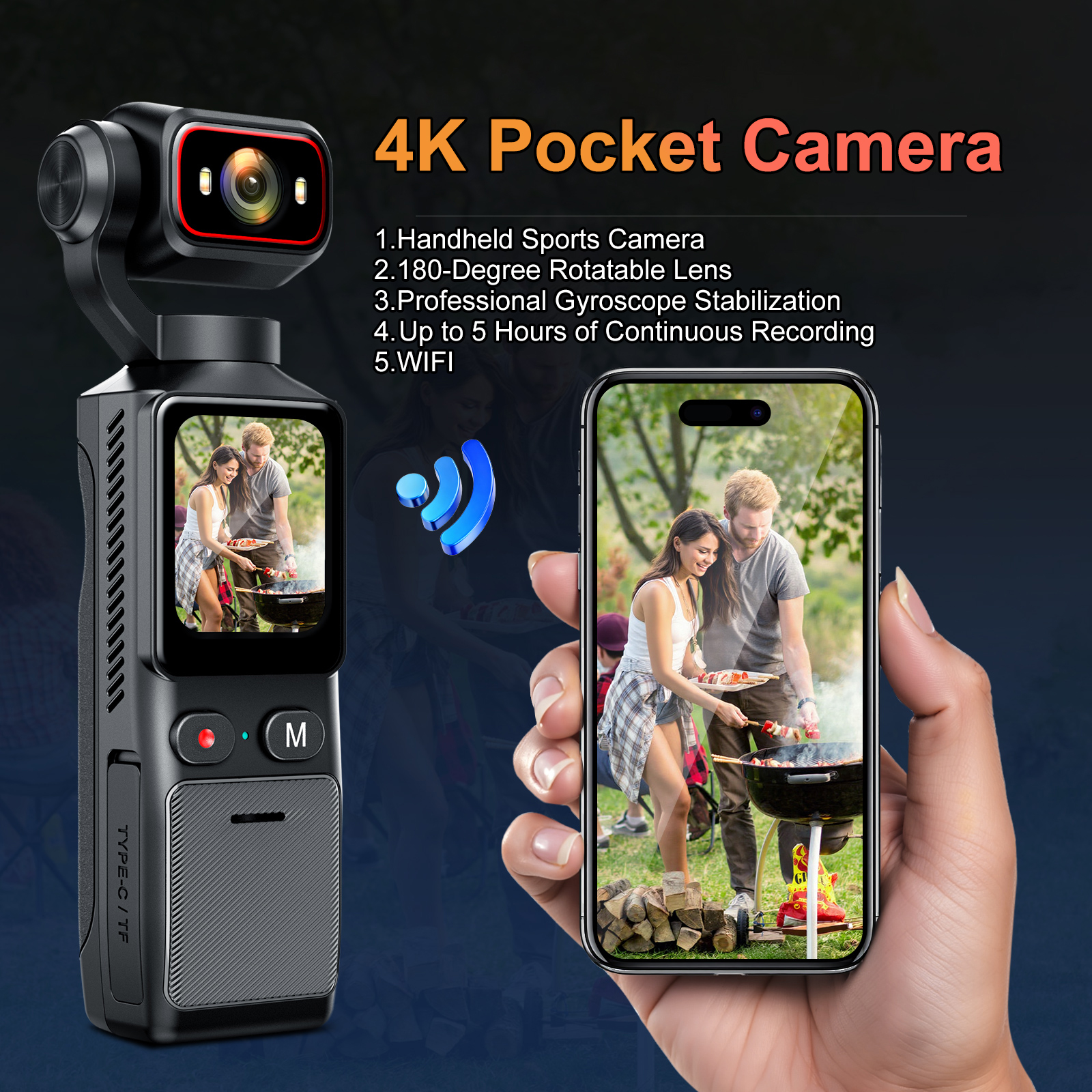 4K Action Camera WiFi 1.69 Inc – обзор и цена Action Camera 4K