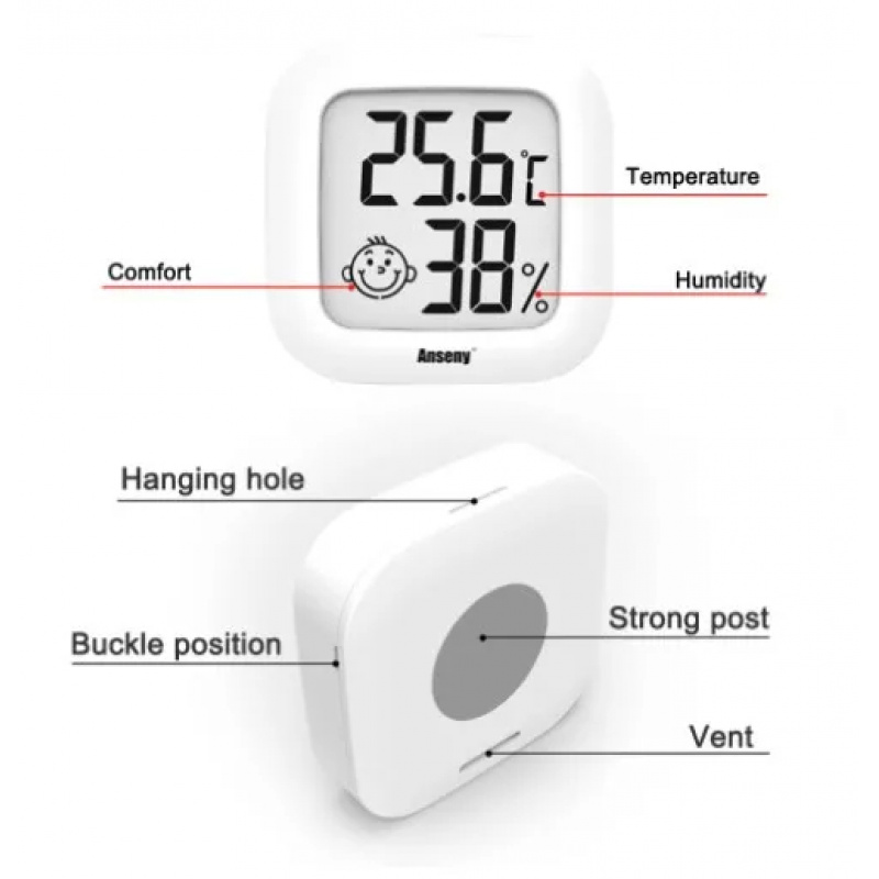 LCD Digital Thermometer Hygrom – обзор и цена Unique Electronics Gadgets