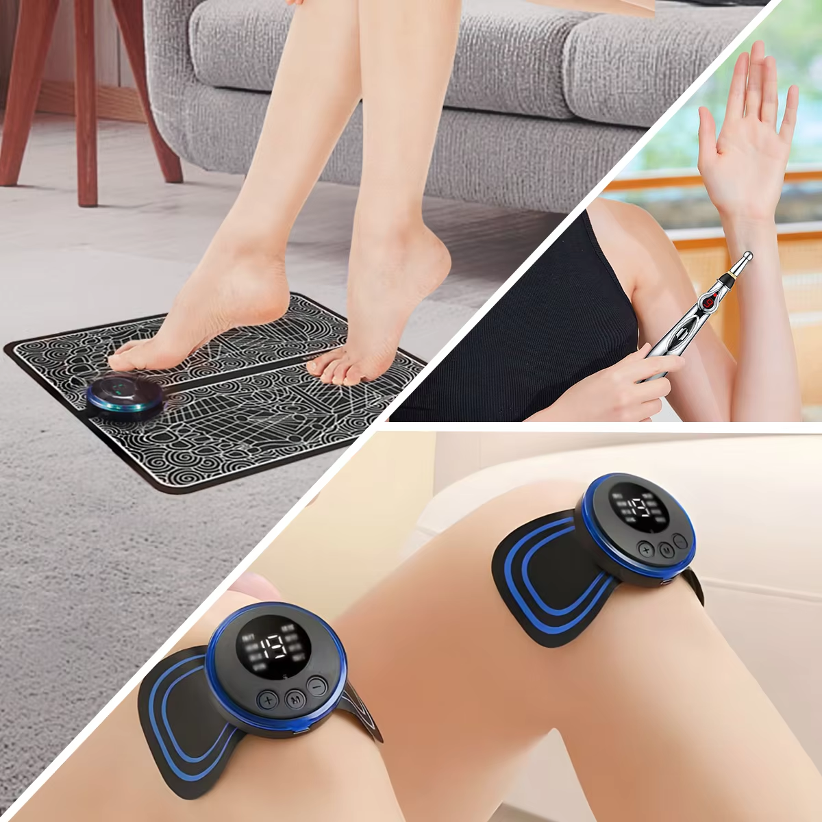 3PCS Home Massager Set EMS Foo – обзор и цена Unique Electronics Gadgets