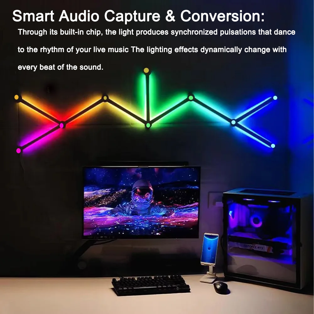RGB Light Bar,Bluetooth APP Co – обзор и цена Rgb Desk Lamp Smart