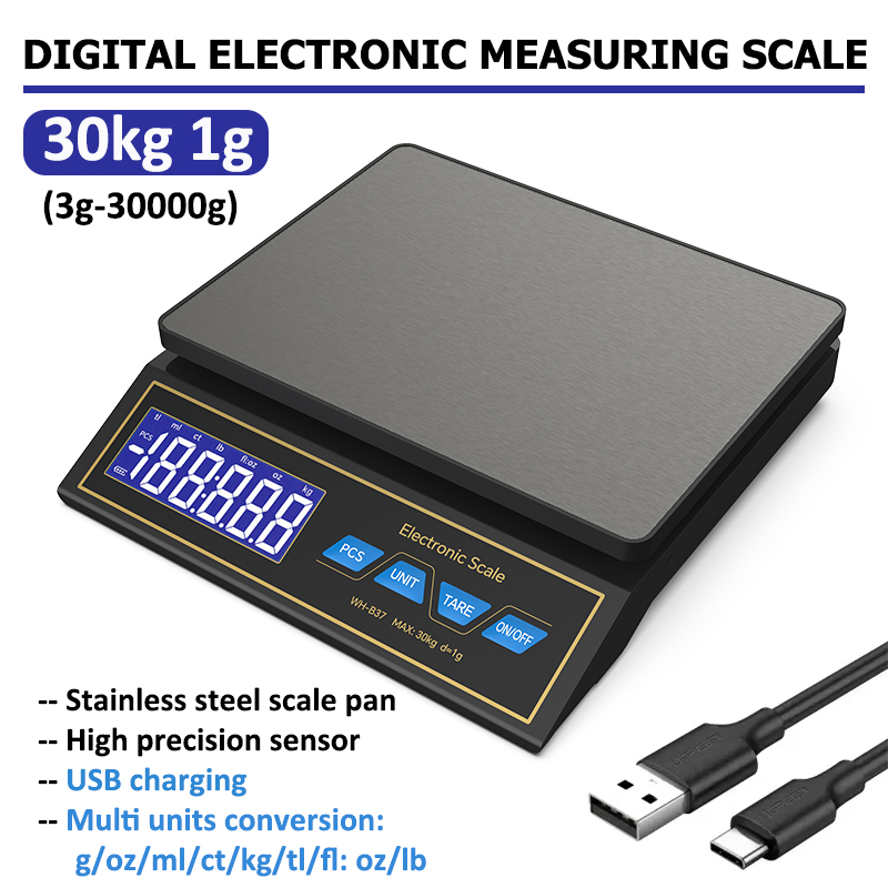 LCD Digital Kitchen Scale 30kg – обзор и цена Unique Electronics Gadgets