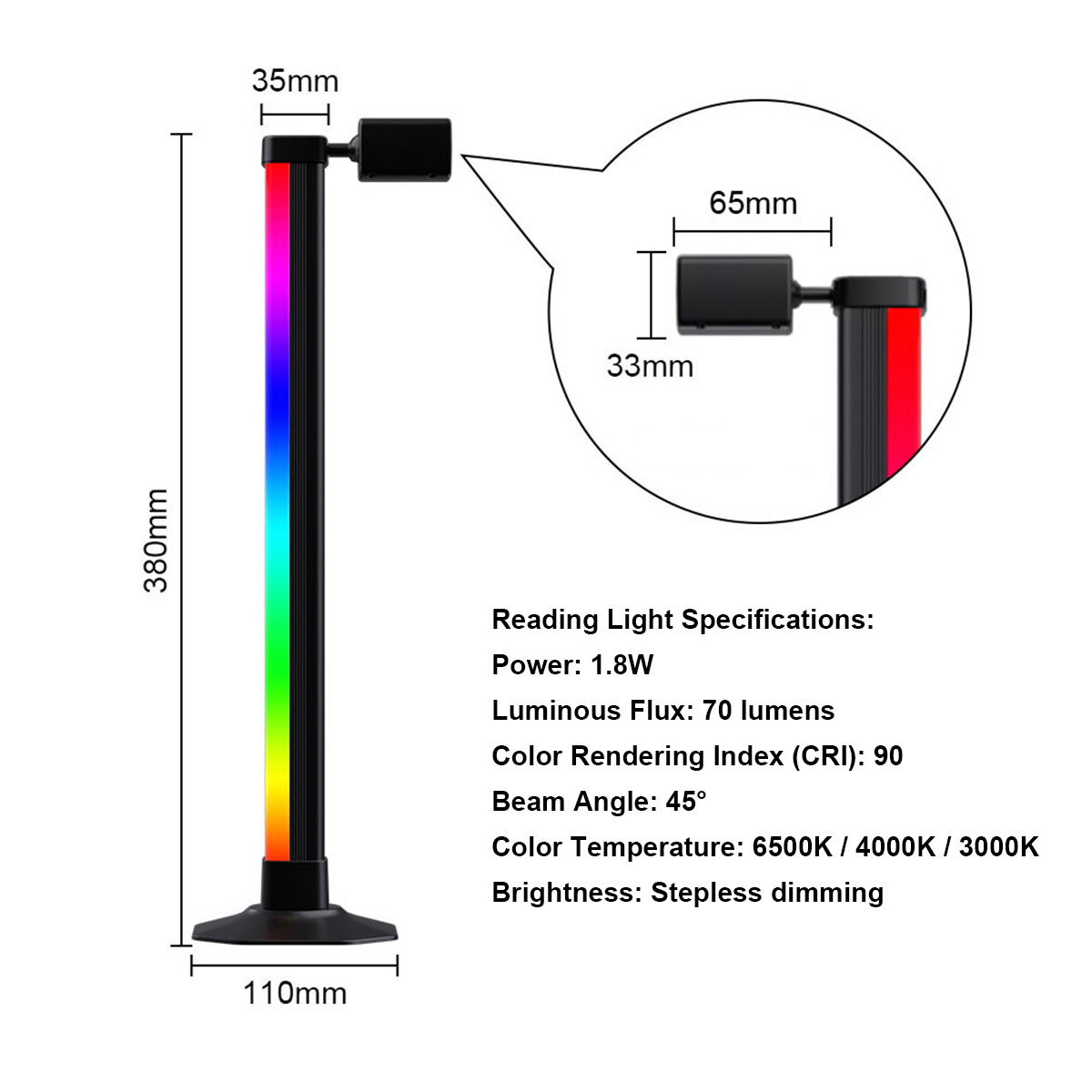 Smart Light Bar LED RGB Music  – обзор и цена Rgb Desk Lamp Smart