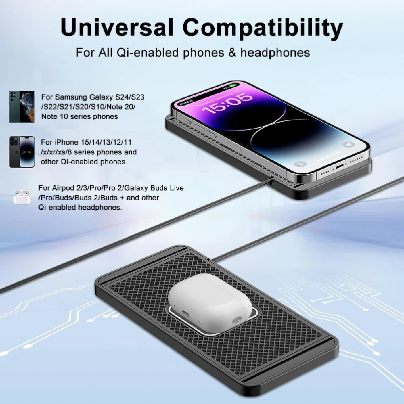 Car Wireless Charger Silicone  – обзор и цена Wireless Phone Charger Pad